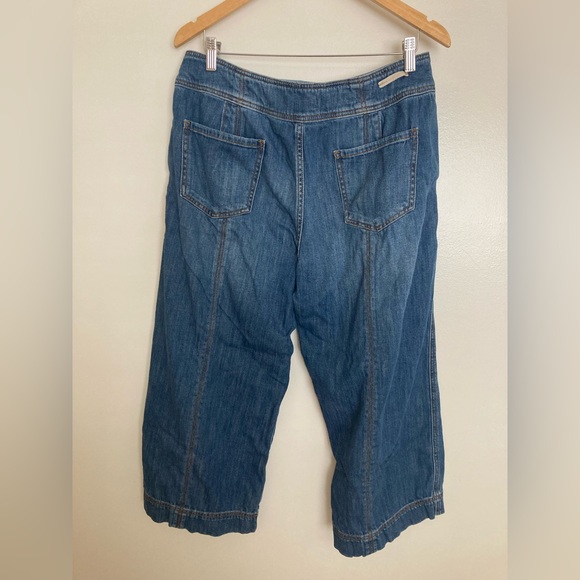 Pilcro and the Letterpress Anthropologie Cropped High rise Denim Jeans 32 - Picture 3 of 7
